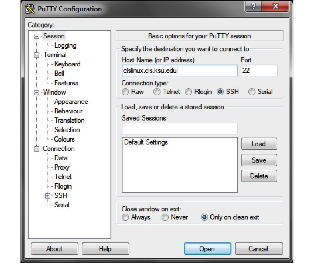 Ssh connect to host port. Терминал Putty. Подключение по SSH. SSH connect Putty. Putty configuration.